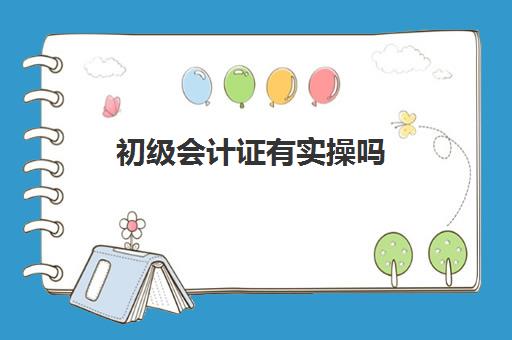 初级会计证有实操吗(初级会计证可以自学吗)