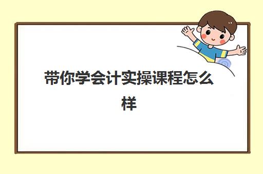 带你学会计实操课程怎么样(学会计是去培训班还是网上)