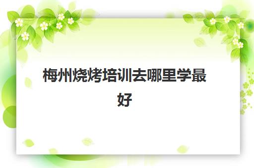 梅州烧烤培训去哪里学最好(哪里有学烧烤技术培训)