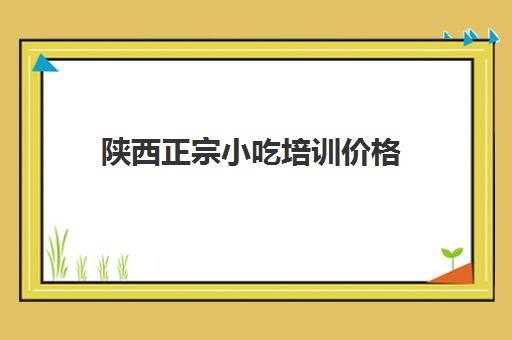 陕西正宗小吃培训价格(西安培训小吃排名前十)