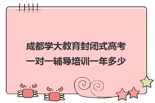 成都学大教育封闭式高考一对一辅导培训一年多少钱(高三一对一辅导)