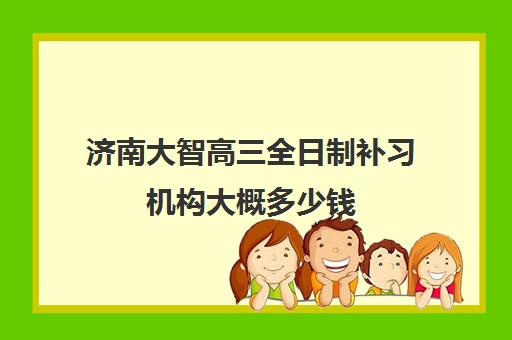 济南大智高三全日制补习机构大概多少钱