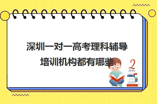 深圳一对一高考理科辅导培训机构都有哪些(深圳高中补课机构排名)