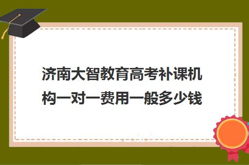 济南大智教育高考补课机构一对一费用一般多少钱（济南天材和大智哪个好）