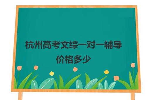 杭州高考文综一对一辅导价格多少(适合浙江高考的教辅)