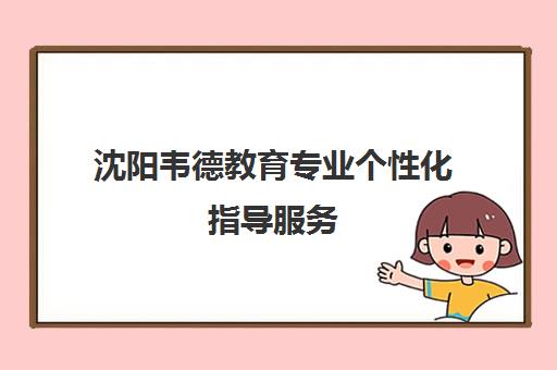 沈阳韦德教育专业个性化指导服务