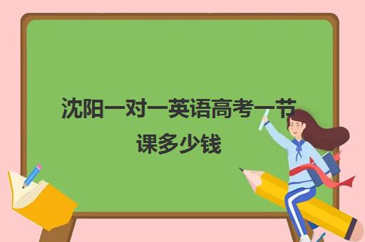 沈阳一对一英语高考一节课多少钱(网课一节课大概的价格)
