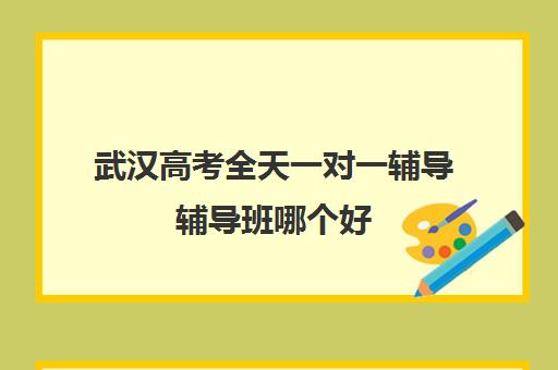 武汉高考全天一对一辅导辅导班哪个好(武汉高中一对一辅导机构哪家好)