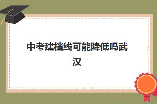 中考建档线可能降低吗武汉(中考建档线有什么用)