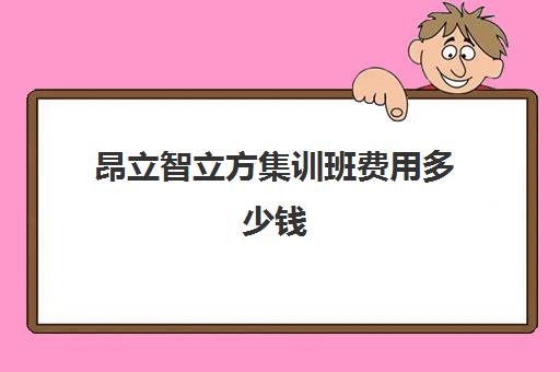 昂立智立方集训班费用多少钱（昂立教育价格表）