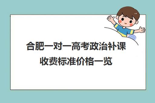 合肥一对一高考政治补课收费标准价格一览(小学生补课收费标准)