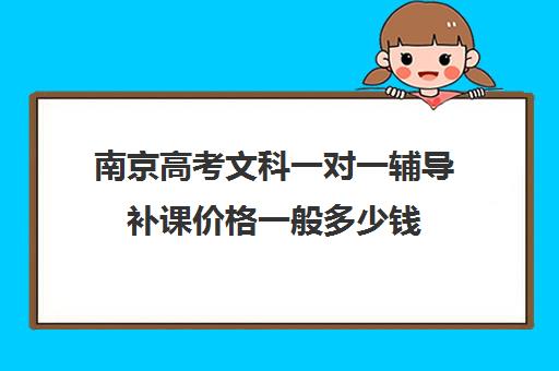 南京高考文科一对一辅导补课价格一般多少钱(南京初中一对一补课费用)