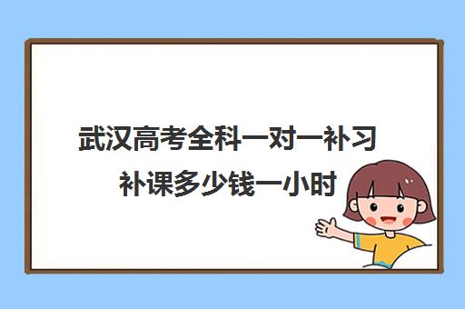 武汉高考全科一对一补习补课多少钱一小时 武汉高考全科一对一补习补课多少钱一小时