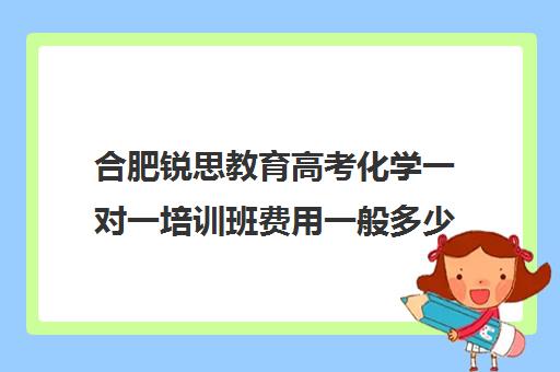 合肥锐思教育高考化学一对一培训班费用一般多少钱（高中英语辅导班哪个机构比较好）