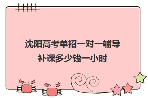 沈阳高考单招一对一辅导补课多少钱一小时(小学补课一对一) 沈阳高考单招一对一辅导补课多少钱一小时(小学补课一对一)