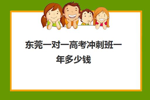 东莞一对一高考冲刺班一年多少钱(高三补课一对一费用)